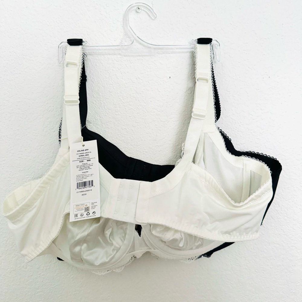 DORINA CELINE NON PADDED BRA
FULL CUP WITH WIRE D17456A-A60 2 Pack
Size 42DD - Picture 10 of 12